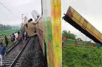 Major railway accident: Goods train collides with Kanchenjunga Express