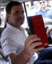 Rahul Gandhi said that attack on the constitution is not acceptable