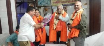 CISF IG and DIG offered prayers at Hariharnath temple