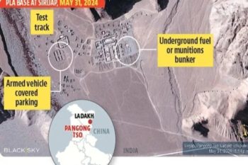 Chinese army is digging near Pangong lake