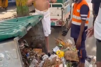 Necklace worth lakhs thrown in the garbage heap