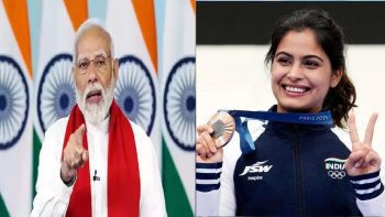 PM Modi congratulated Manu Bhaker on winning the Olympic medal