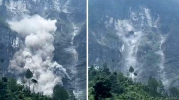 Terrible landslide in Patalganga on Badrinath Highway