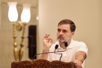 Congress MP Rahul Gandhi attacked the central government