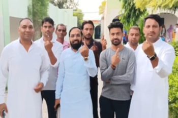 Assembly elections BJP candidate Devendra Atri casts his vote