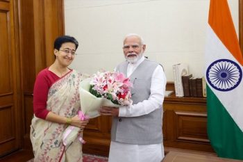 Atishi met PM Modi for the first time after becoming the Chief Minister