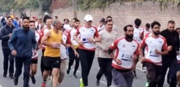 Kashmir's first international marathon begins