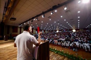 There is a fight between the Constitution and Manusmriti in the country - Rahul Gandhi