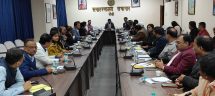 Deputy Commissioner Mr. Manjunath Bhajantri held a meeting with officials