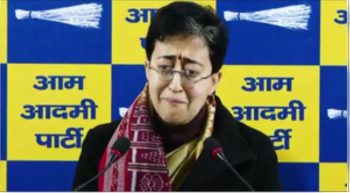 Chief Minister Atishi shed tears during the press conference