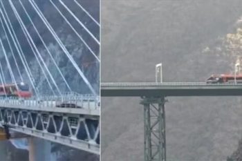 Vande Bharat ran on the world's highest railway bridge