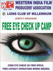 Western India Film Producers Association organized a free eye check-up camp