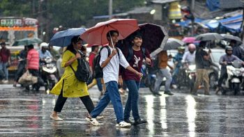Heavy rain alert from mountains to plains