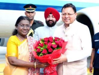 President Draupadi Murmu reached Uttarakhand on a three-day visit