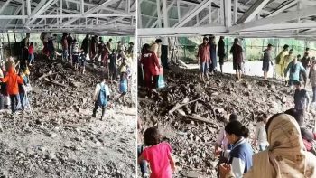 Traffic affected after landslide on Mata Vaishno Devi route, battery car service suspended