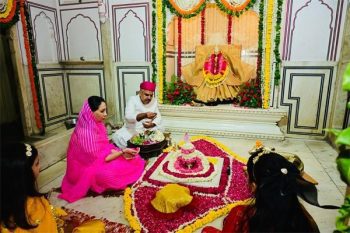 Deputy CM Diya Kumari immersed herself in Shiva devotion on the first day of Sawan