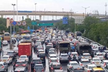 Rain becomes a problem in Delhi Office goers are troubled due to waterlogging and traffic jam