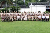 Shri Anurag Gupta, Director General and Inspector General of Police honoured the newly promoted Deputy Superintendent of Police by putting a badge on them