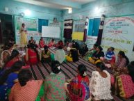 To make women self-reliant, training and awareness program was organized across the district under “Maiyaan Samman se Swavalamban”