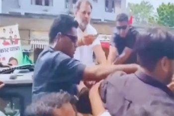 When Rahul Gandhi gave a toffee to a BJP worker who was shouting 'Murdabad' slogans