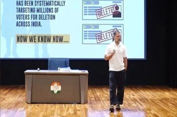 6,018 names deleted from Karnataka voter list, Chief Election Commissioner protecting vote thieves;Rahul Gandhi makes serious allegations