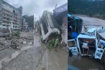 Bus stand submerged… buses and many vehicles swept away, rain wreaked havoc in Himachal's Mandi