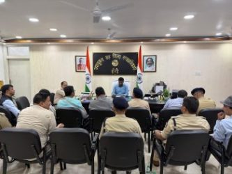 Important meeting with senior officials of the district regarding preparations for the upcoming Durga Puja 2025