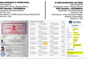Pawan Khera's wife Kota Neelima accused of having two voter IDs