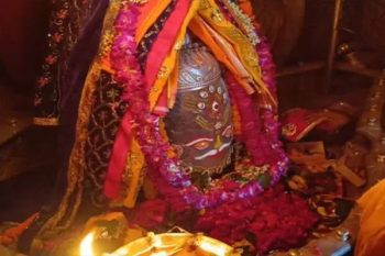 Baba Mahakal's amazing decoration during Bhasma Aarti, giving darshan to devotees with open third eye