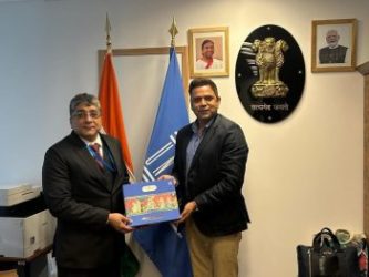 Ramalaya Foundation presented the Sri Krishna Leela Collection to the UNESCO Ambassador of India in Paris