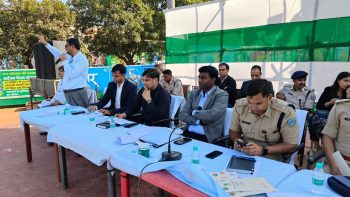 Briefing to maintain law and order and security in view of the cultural programme to be held on the occasion of Jharkhand State Foundation Day.