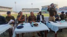 Briefing to maintain tight security and law and order in the city in view of the third ODI international cricket match between India and South Africa.