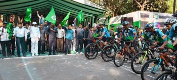 Flag off of cycle rally under Know Your Tourist Palace on the occasion of 25th anniversary of Jharkhand State Foundation Day