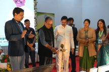 Health Minister Dr. Irfan Ansari flagged off the male sterilization awareness chariot and the vehicle of the postal department.