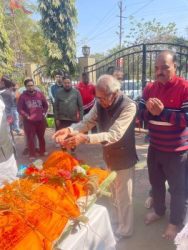 A heartfelt tribute was paid to the late Prof. (Dr.) Ved Prakash Sharan at the Ranchi Press Club.