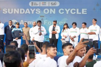 The 53rd edition of Fit India Sundays on Cycle, organized to commemorate Vijay Diwas, concluded in Goa.