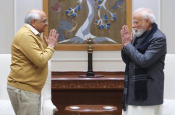 The Chief Minister of Gujarat met with the Prime Minister.