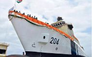The Indian Coast Guard has inducted its first pollution control vessel, Samudra Pratap (Yard 1267), developed at Goa Shipyard Limited, into its fleet.