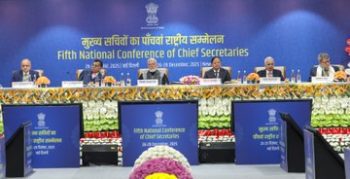The Prime Minister chaired the national conference of chief secretaries.