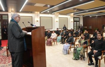 The Vice President addressed the trainee officers of the Indian Defence Accounts Service.