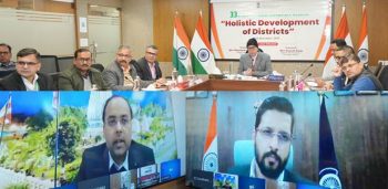 The national good governance webinar series, based on the theme of 'holistic development of districts', was organized to disseminate and replicate best practices.