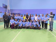 The women journalists' badminton tournament concluded with great fanfare.