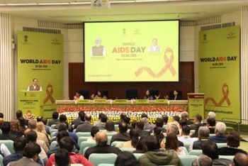 Union Health Minister Shri J.P. Nadda inaugurated the World AIDS Day 2025 programme at Vigyan Bhawan