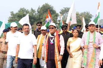 “Youth are going to carry the torch of one India” Union Minister Sarbananda Sonowal at Sardar@150 March in Vadodara