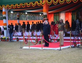 A 'Mass Band Display' and 'At Home' program were organized in the esteemed presence of the Honorable Governor, Shri Santosh Kumar Gangwar.