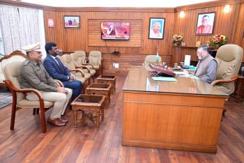A courtesy call on the Honorable Governor, Shri Santosh Kumar Gangwar.