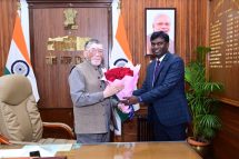 A courtesy call on the Honorable Governor, Shri Santosh Kumar Gangwar.
