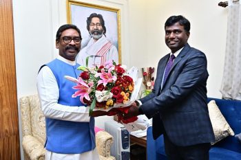 A courtesy meeting with the Honorable Chief Minister of Jharkhand, Shri Hemant Soren.