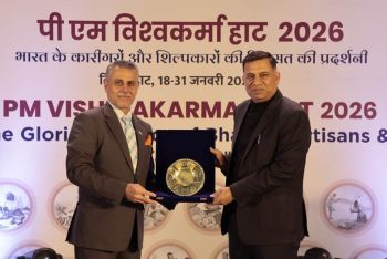 Foreign representatives from 18 countries paid a special visit to the PM Vishwakarma Haat 2026 held at Delhi Haat INA.