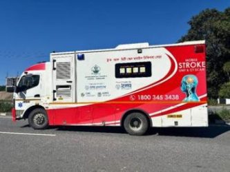 ICMR handed over a mobile stroke unit to the Assam government.